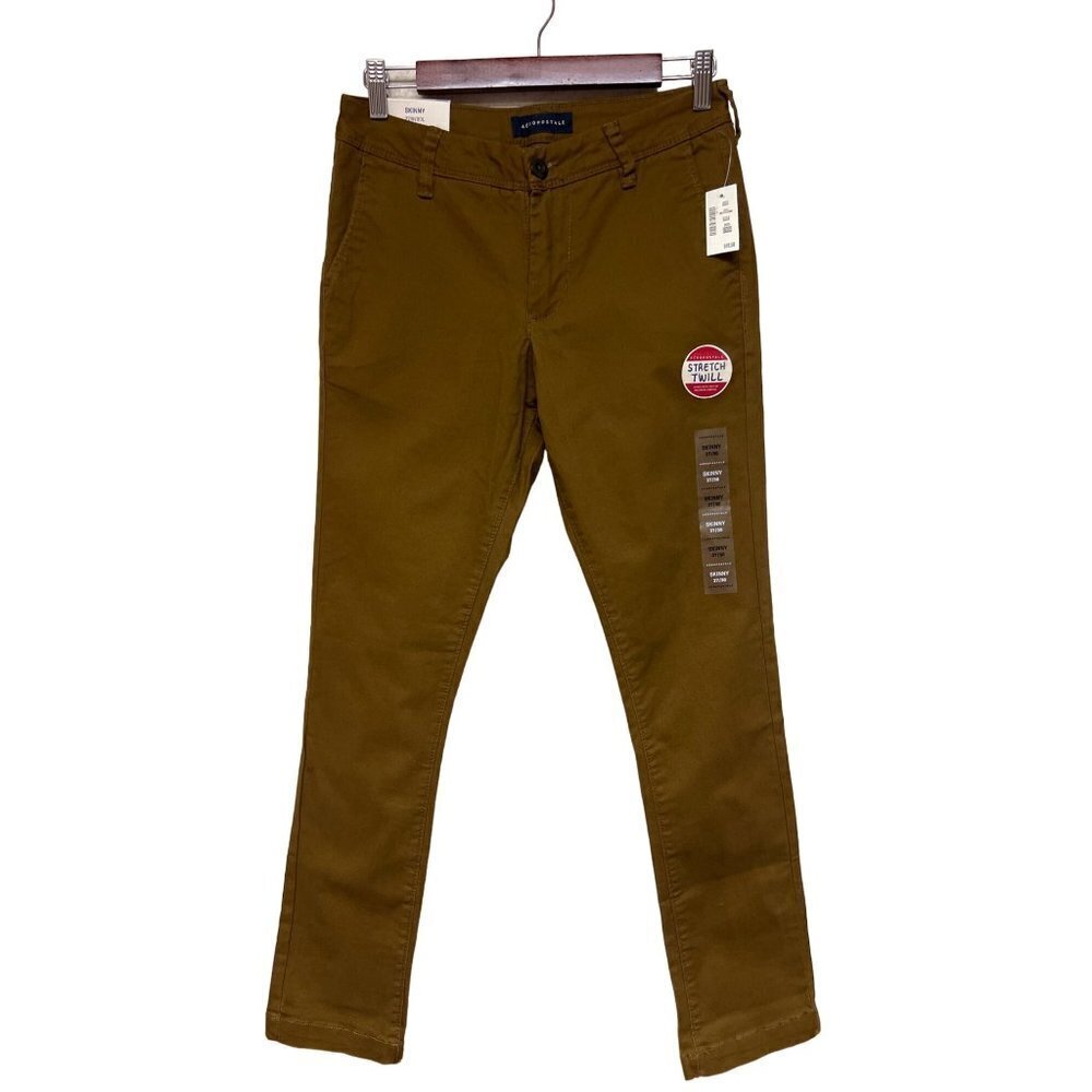 NEW! Aeropostale Skinny Tan Pants Women's Size 27